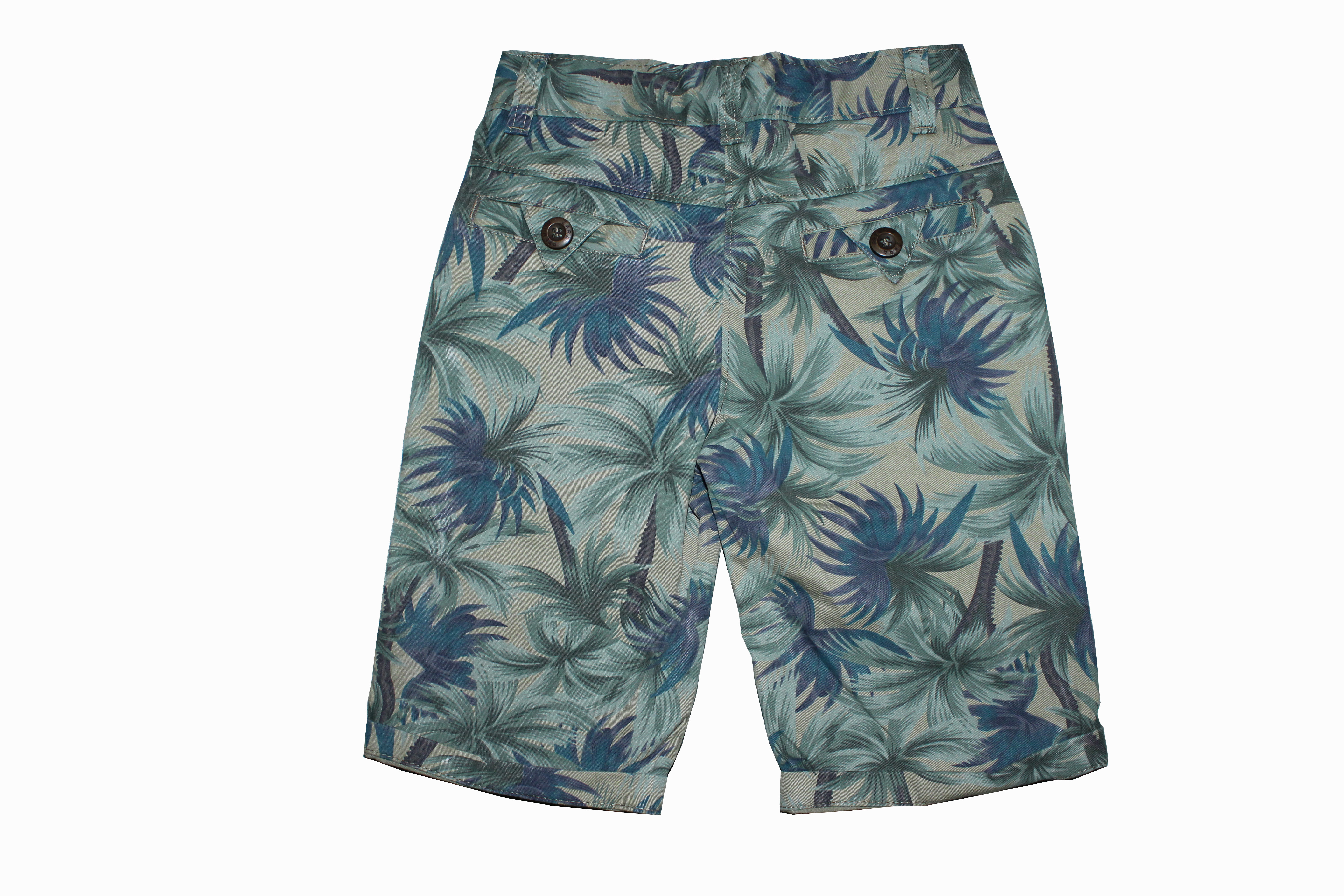 Kids Short - Cotton, Mid-thigh, Blue | Stylish Comfortable Durable Floral Pattern