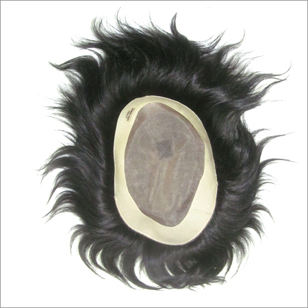 Filament Hair Patch - Human Hair, Straight Style, Black Color | Superior Quality With Natural Shine & Stylish Appeal