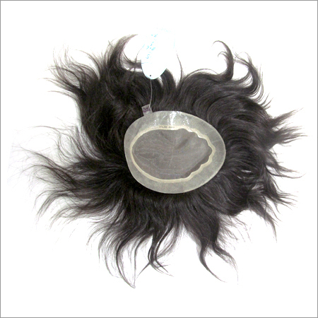Black Side Skin Hair Wigs
