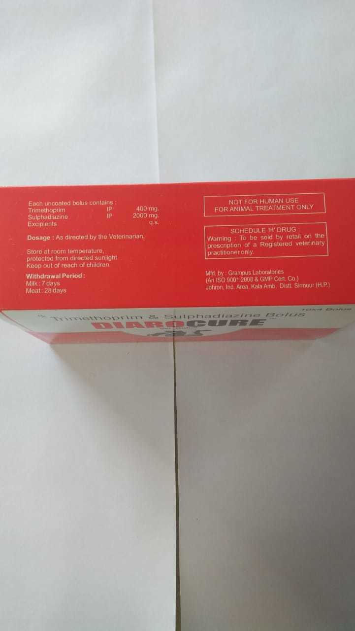 Tablets Trimethoprim Ip 400mg +Sulphadiazine Ip 2000mg + Excipients Q.s.