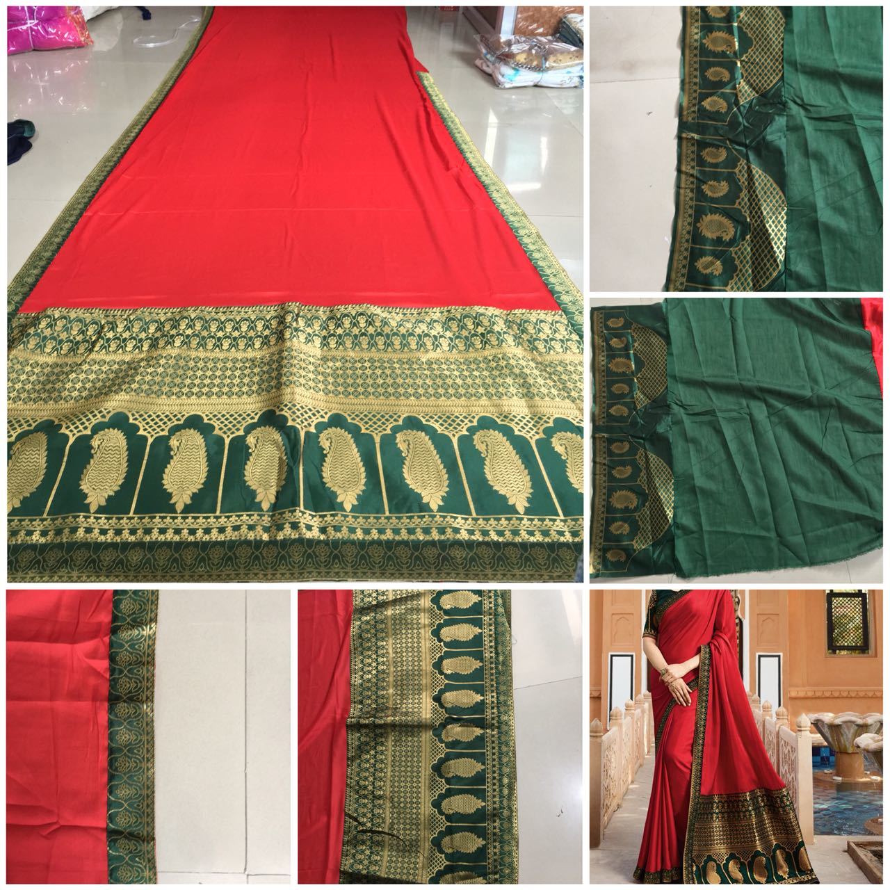 Party Wear Saree - Paper Silk, Rose Pink | Printed Pattern, Patch Work, Ideal For Rainy And Spring Seasons, Elegant Indian Style