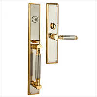 गोल्डन सिल्वर ब्रास एंट्रेंस डोर लॉक