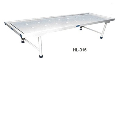 Stainless Steel Attendant Bed Semi-Delux