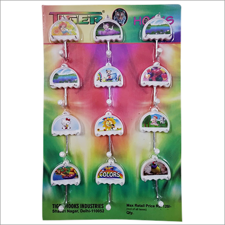 Umbrella Hook - High Quality Plastic, Oval Shape | Easy to Mount on Walls, Vibrant Color Options, Durable Design, Scratch-Resistant