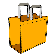 Pp Woven Bag - Customizable Capacity, Varied Dimensions, Red Color | Durable, Lightweight, Eco-friendly, Reusable, Versatile With Two Handles