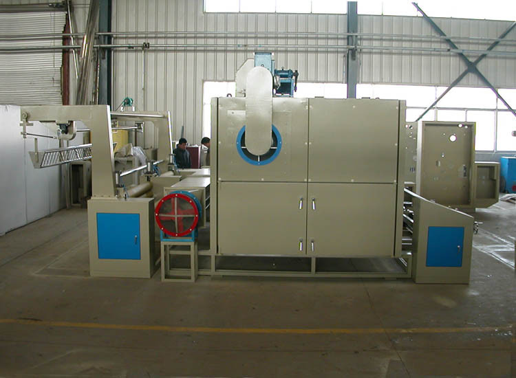 Blue And Grey Tubular Knit Fabric Heat Setting Machine