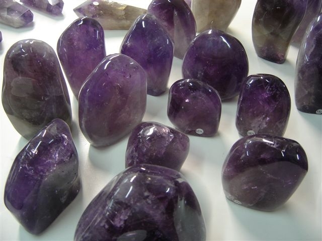 High Quality Polished Precious Amethyst Grit / Gravels / Chips And Stone Solid Surface