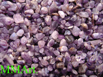 High Quality Polished Precious Amethyst Grit / Gravels / Chips And Stone Solid Surface