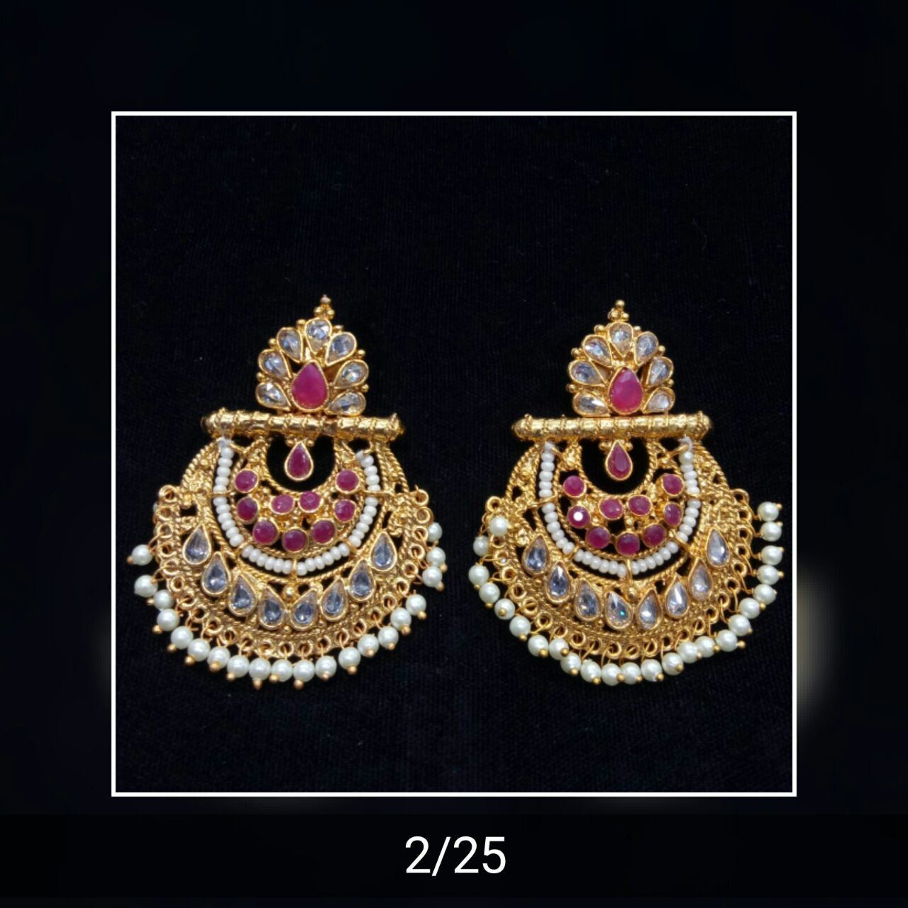Bridal Polki Earrings