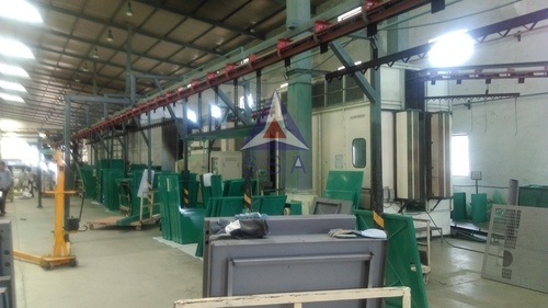 Coating Plant - Steel, Customizable Dimensions, Green | Fully Automated High Volume Plant with PLC Control, Eco-Friendly Powder Coated Finish