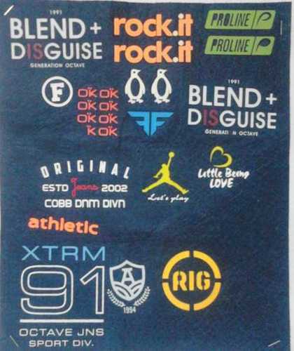 गर्मी स्थानांतरण कपड़ा लेबल