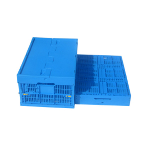 Folding Basket - Virgin Plastic Pp, 600x400x220mm, Blue | 30kg Single Load, 240kg Stacking Load, 50mm Fold Height, Lightweight Design