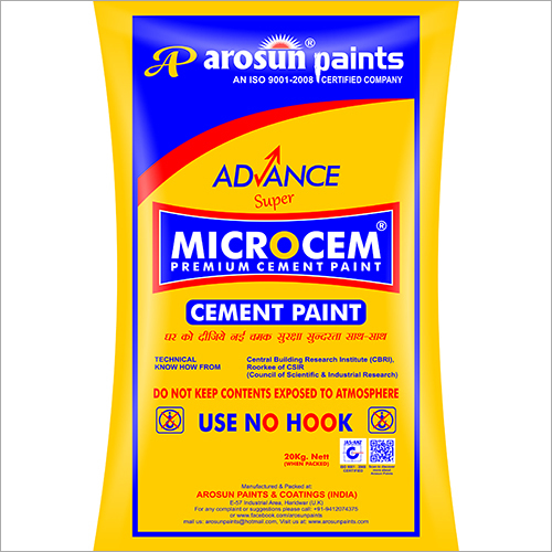 Microcem Advance Super Cement Paint एक उच्च गुणवत्ता वाला सीमेंट पेंट है जो दीवारों को मौसम और जंग के प्रभाव से सुरक्षित रखने के लिए डिज़ाइन किया गया है। यह पेंट लंबे समय तक टिकाऊ रहता है और उत्कृष्ट रंग स्थिरता प्रदान करता है।