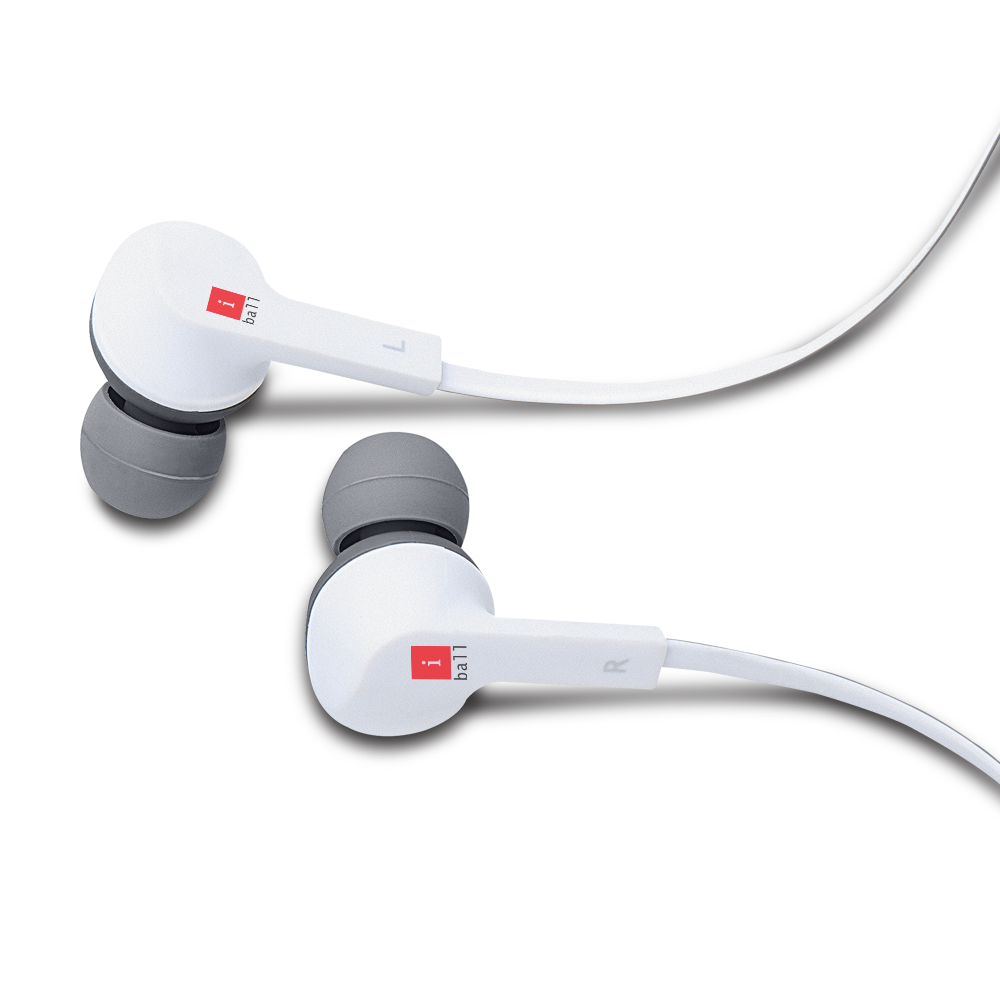 Iball Musigripper B9 - Plastic Body, 64 Cm Length, White Color | Bluetooth In-ear Headset With Built-in Mic, Wireless Comfort, Stereo Sound Experience, 5 Hours Talk Time, Free Carry Pouch