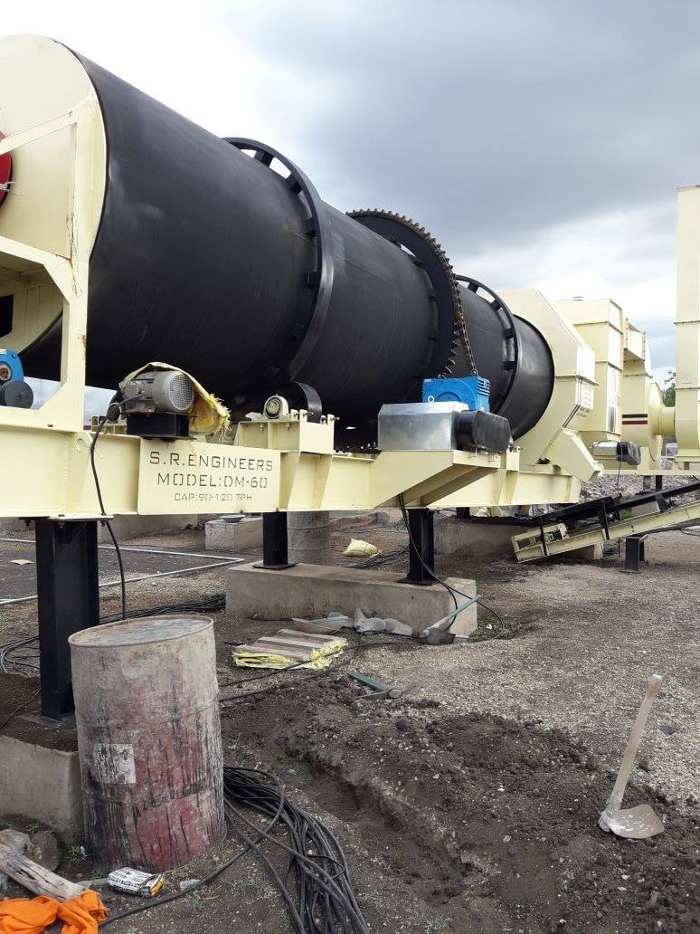 Asphalt Drum Mixing Plant - Mild Steel, 40-120 Tph Capacity | Automated Quality With 1 Year Warranty