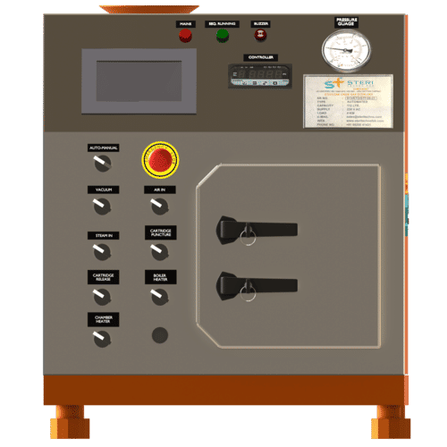 स्टेनलेस स्टील ईटीओ स्टरलाइज़र चैम्बर आकार: 2-720 क्यूबिक फीट