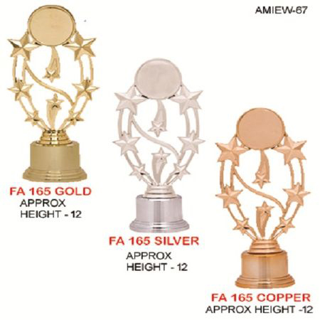 Brown Silver Coated Trophy