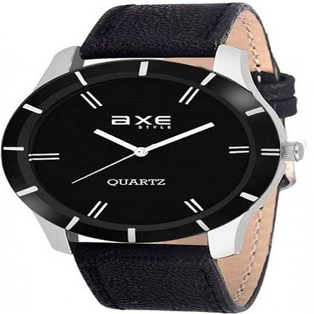 Metallic Leather Wrist Watches