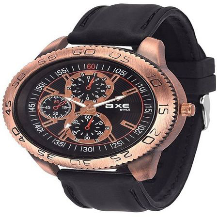Metallic Leather Wrist Watches