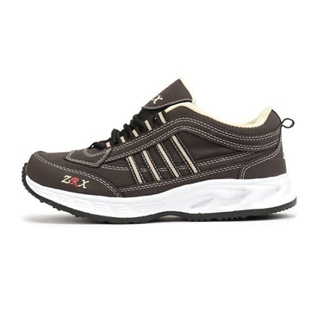 Durable And Fancy Mens Cream & Brown Shoes