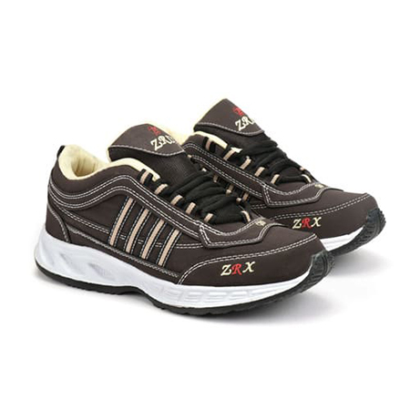 Durable And Fancy Mens Cream & Brown Shoes