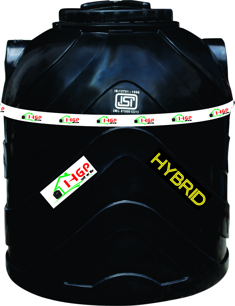Hgp Hybrid Water Tank - Food Grade Lldpe, 200-15000 Ltr Capacity, Cylindrical Shape, All Colors Available | Durable & Versatile Water Storage Solution
