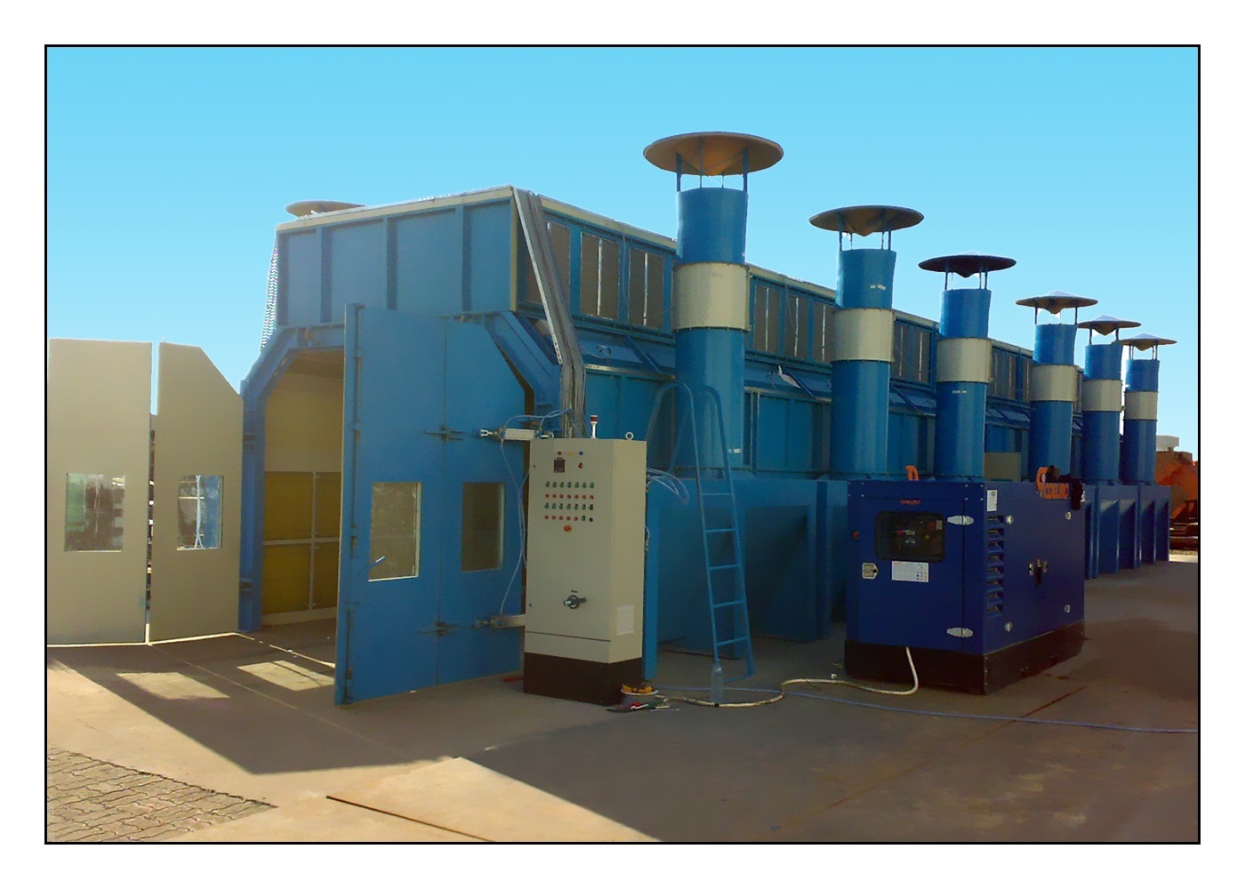 Side Draft Paint Spray Booth