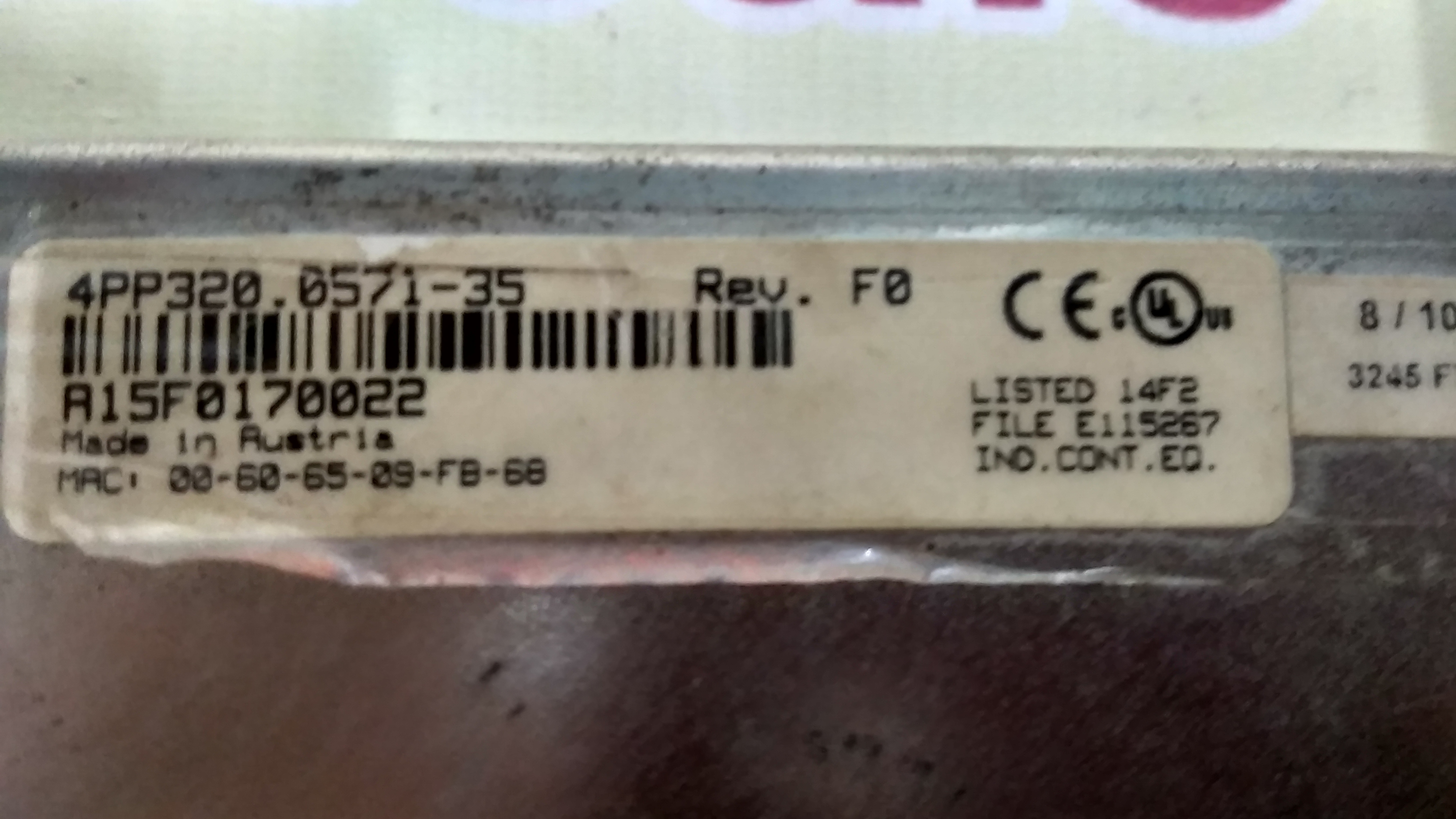B & R 4pp320.0571-35 Hmi