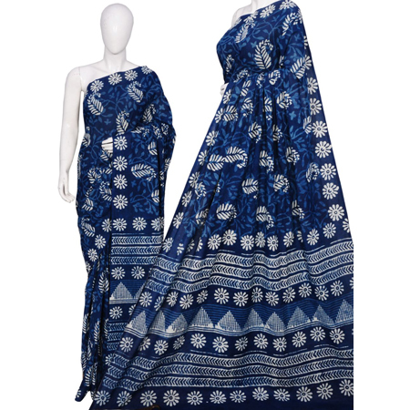 Ladies Cotton Block Print Sarees