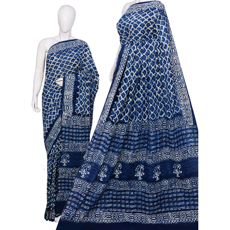 Ladies Cotton Block Print Sarees