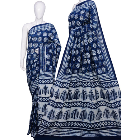 Ladies Cotton Block Print Sarees