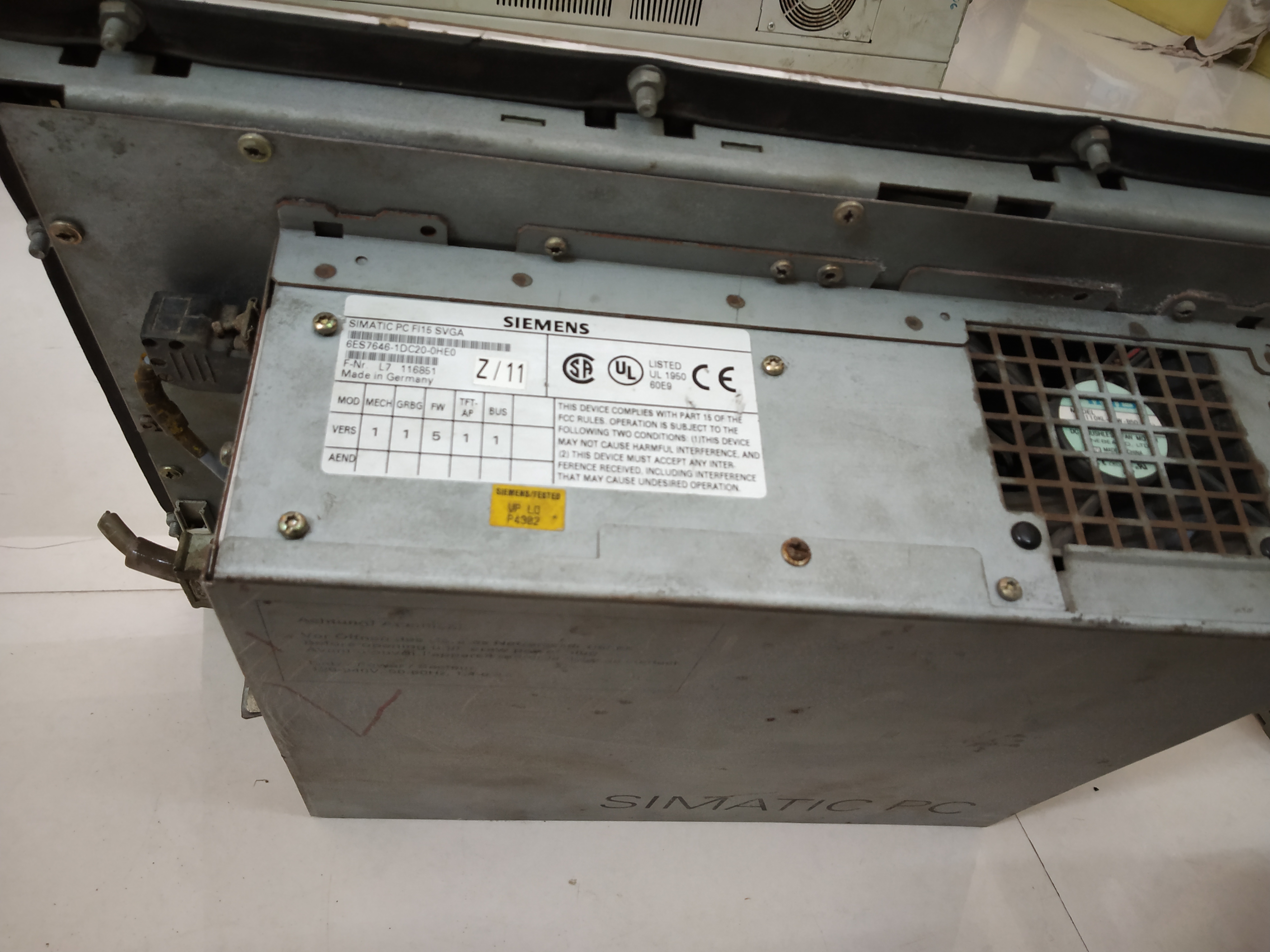 Fiber Siemens Simatic Pc Fi15 Svga