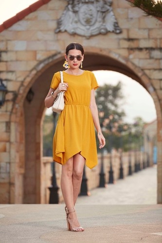 Exclusive Designer Yellow Frock Suit - Cotton Blend, Size S to XXL | Sleeveless, Plain Pattern, All Season, No Fade, Washable