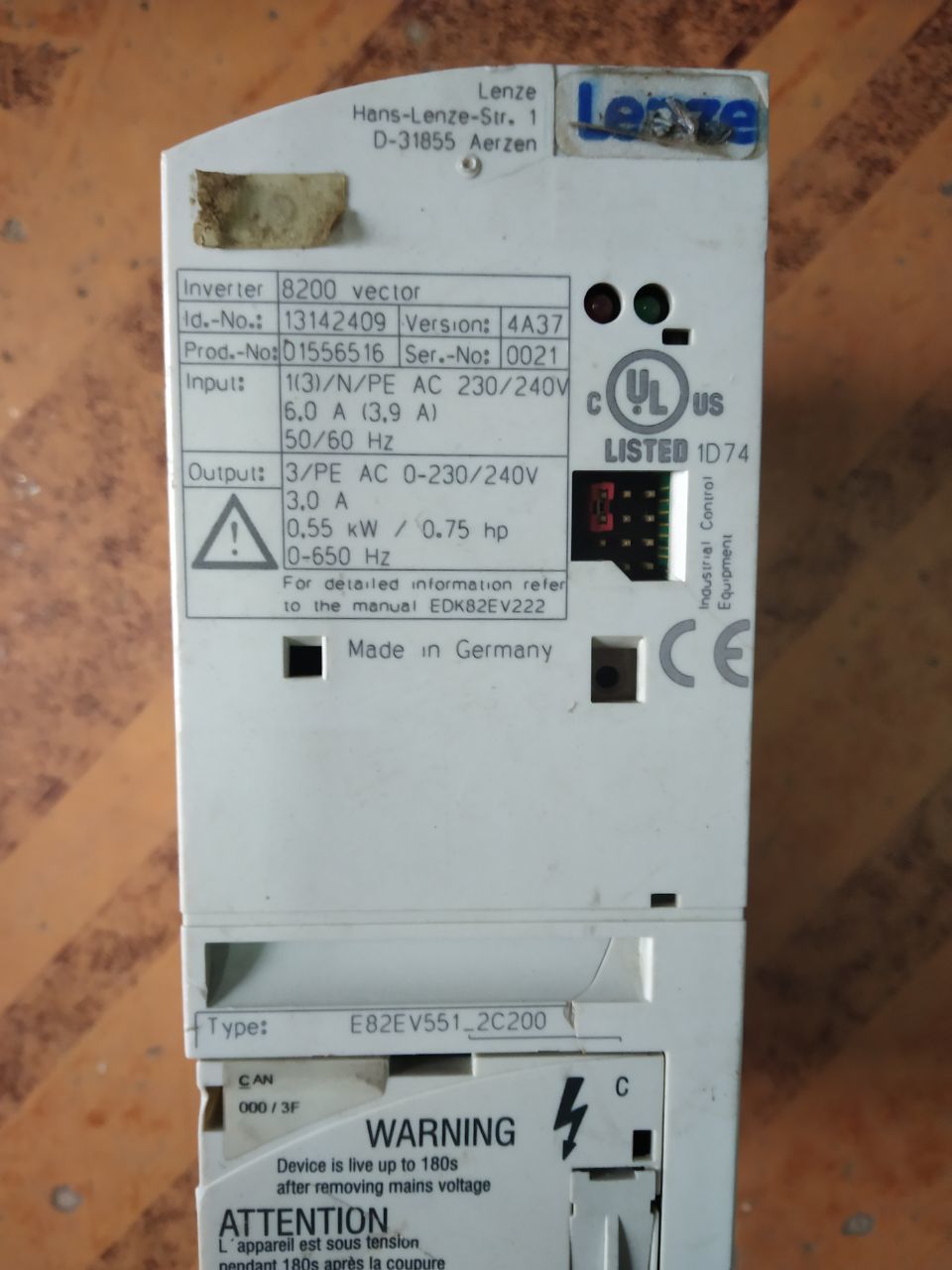 Fiber Lenze 8200 Vector