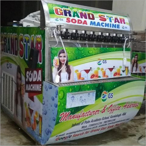 Soda Vending Machine - Stainless Steel Body, Large Capacity & Power Efficient | Fully Automatic, Multiple Flavor Nozzles, Manual Taps Available