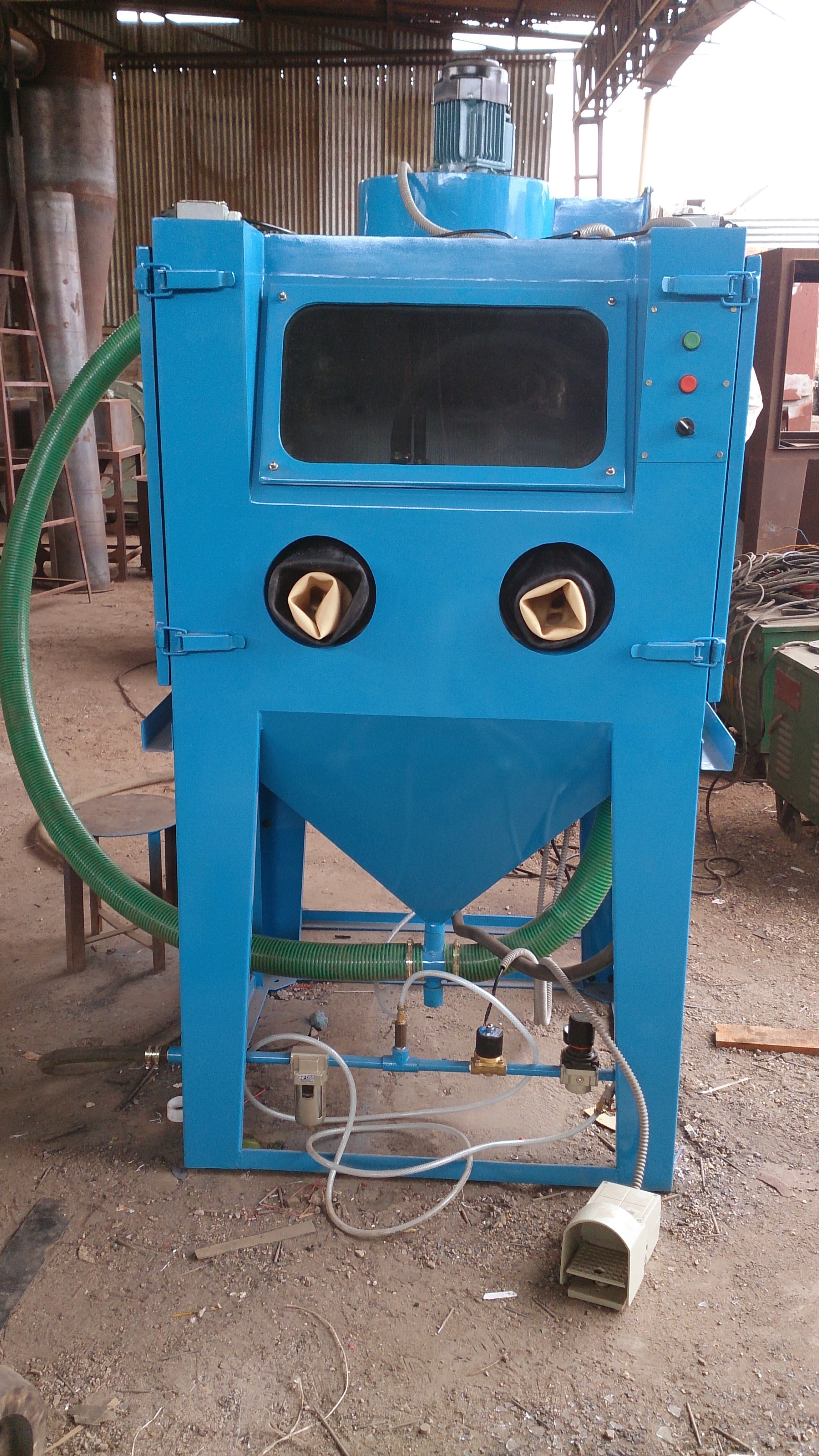 Cabinet Type Abrasive Blasting Machine Super Blaster Asb-9182