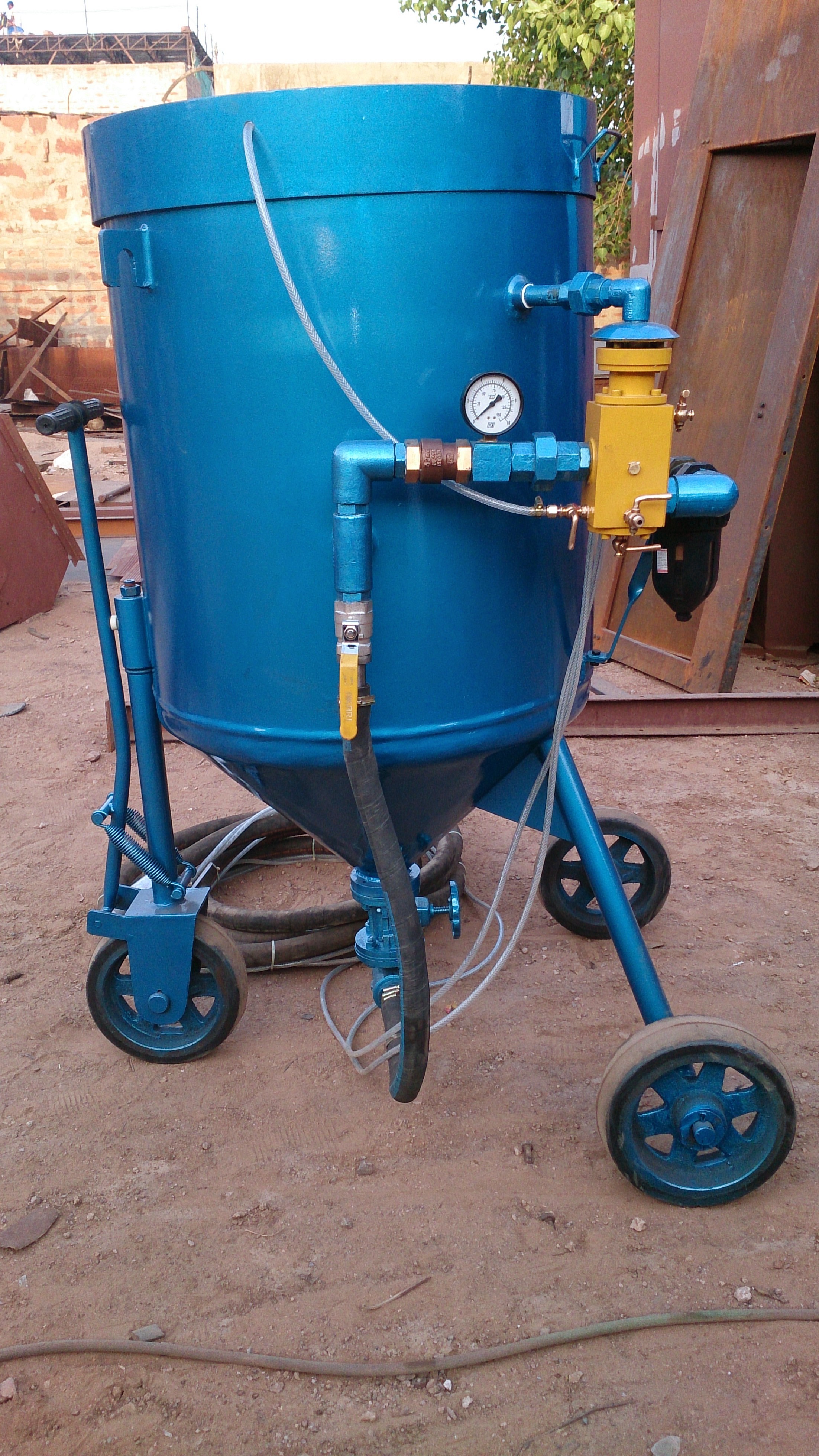 Blue Portable Sand Blasting Machine Ab-p7-501r