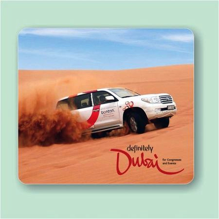 Mouse Pad - Foam Material, 6x6 To 8x8 Inch Size, Red Color - Logo Design For Computer Use