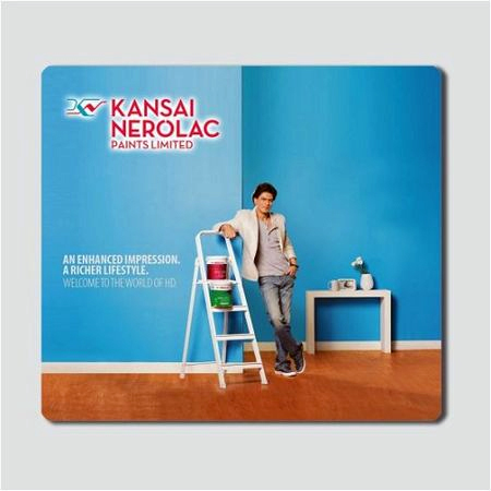 Mouse Pad - Foam Material, 6x6 To 8x8 Inch Size, Red Color - Logo Design For Computer Use