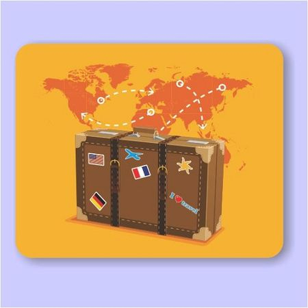 Black And Red Mouse Pad