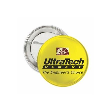 White And Blue Button Badge