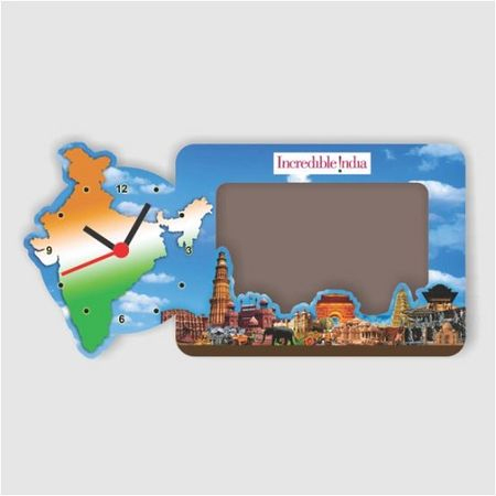 Photo Frames - PP Material, 8x12 Inch | Orange, Green, White, Blue Color, Painted Surface Finish, Standard Design, Perfect Binding, Patriotism Style