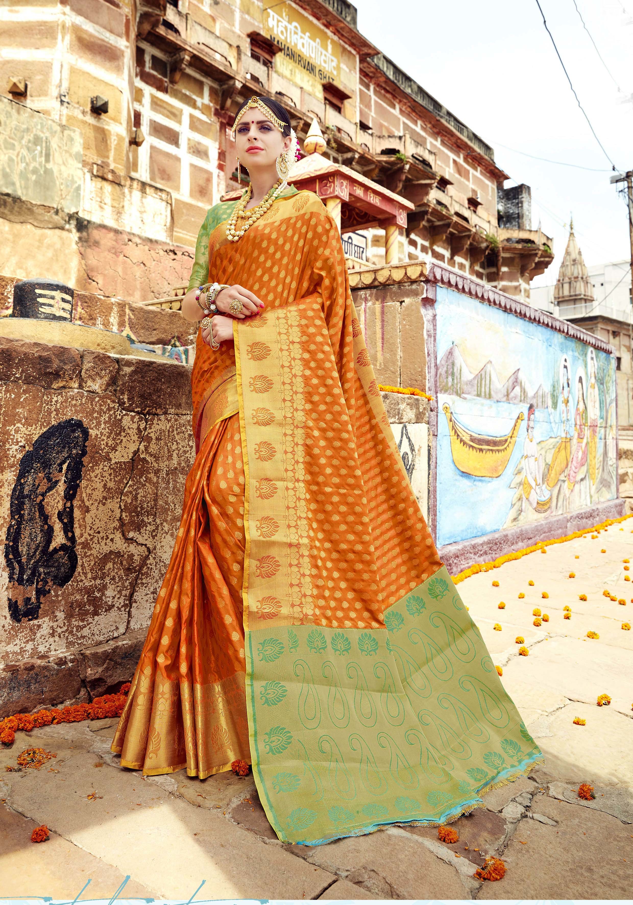 Silk Saree - Luxurious Silk Material | Customizable Colors Based On Your Choice