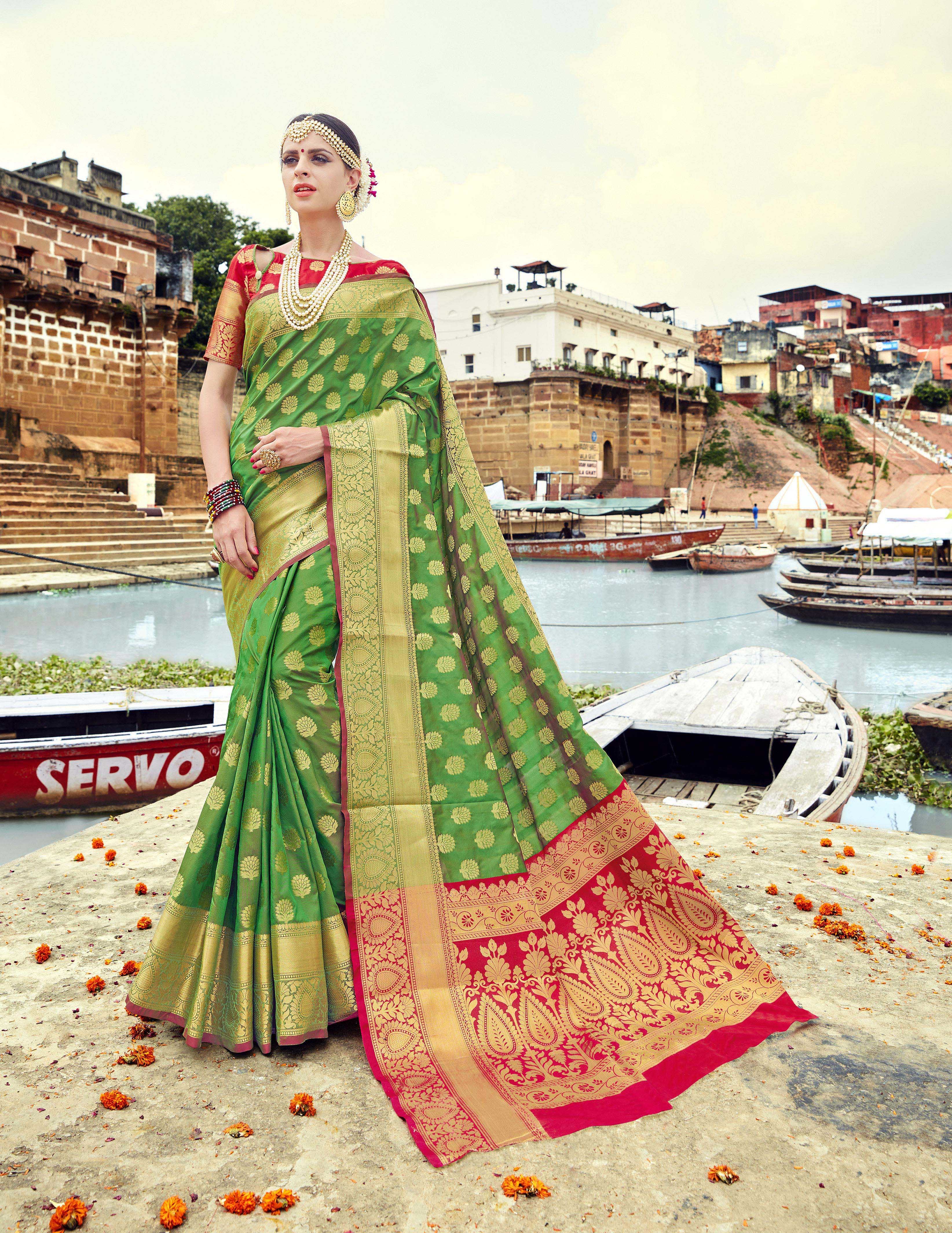 Silk Saree - Luxurious Silk Material | Customizable Colors Based On Your Choice