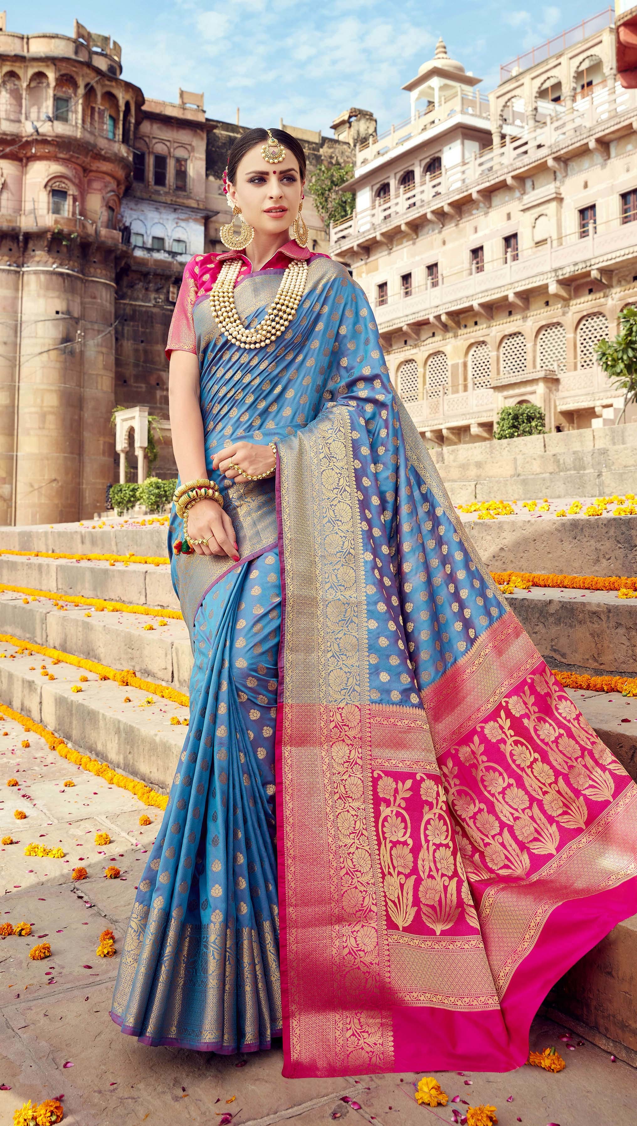 Silk Saree - Luxurious Silk Fabric | Exquisite Design, Elegant Draping