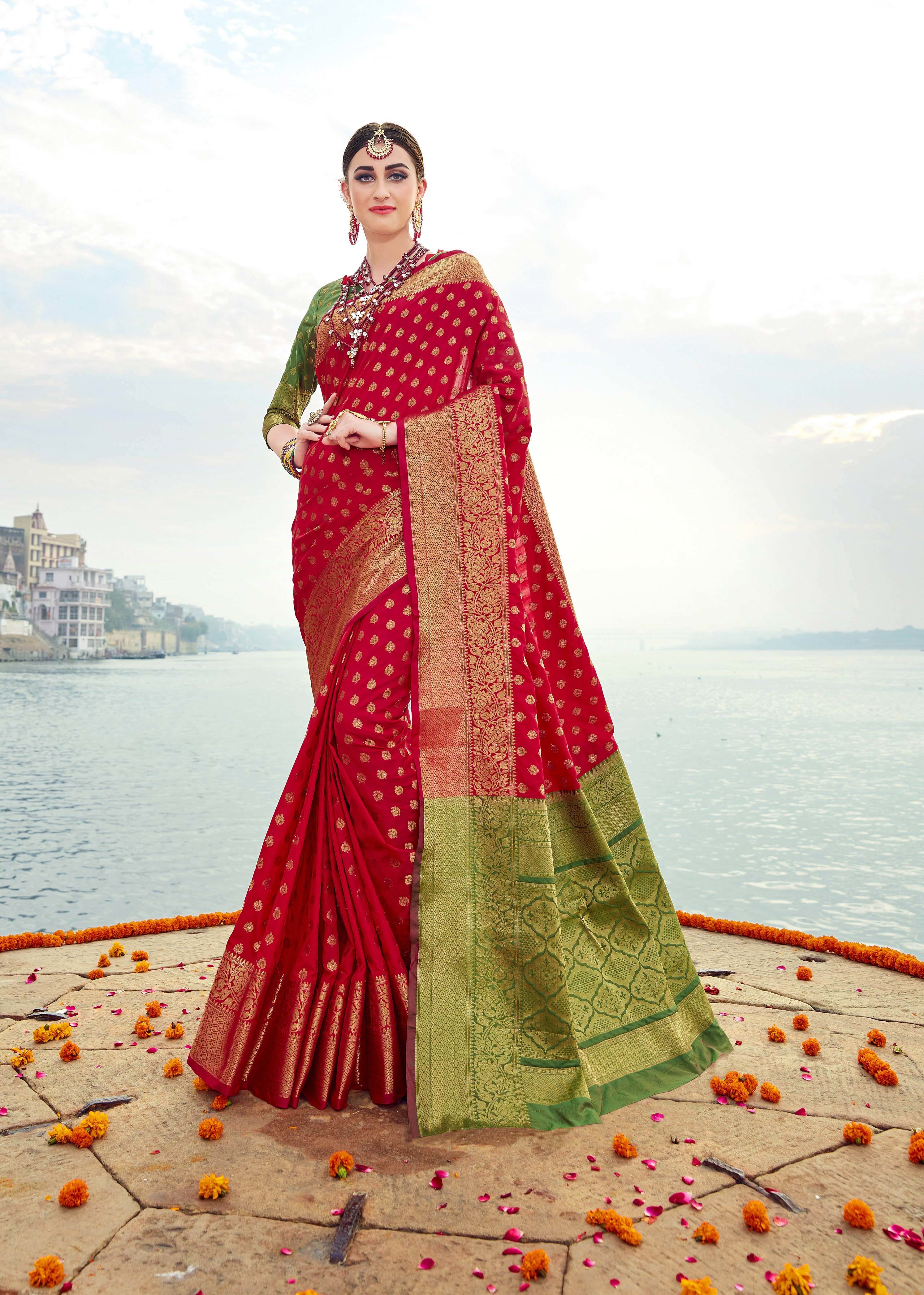 Silk Saree - Luxurious Silk Fabric | Exquisite Design, Elegant Draping
