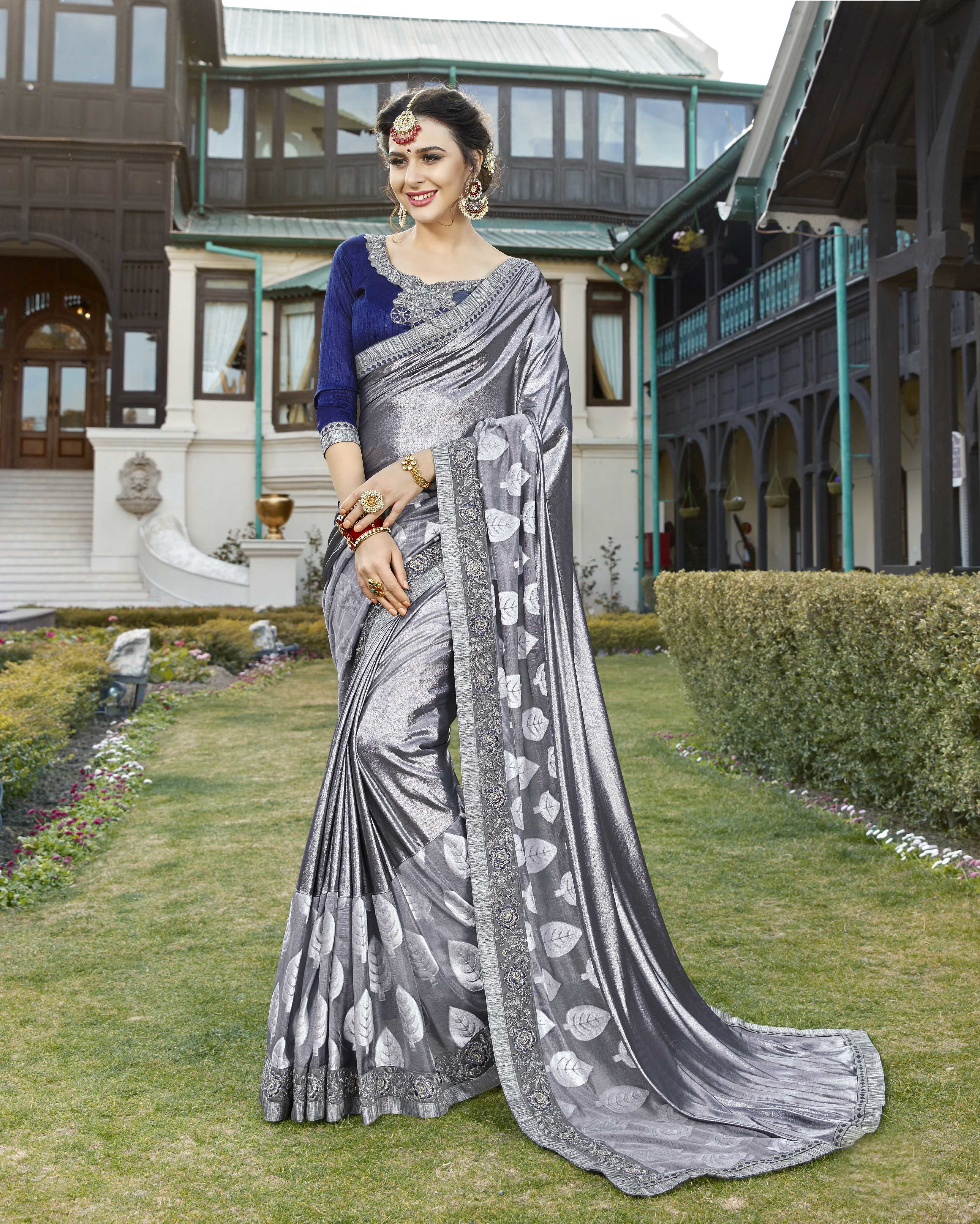 Saree - Sequin Work, Vibrant Color Options For Elegant Occasions
