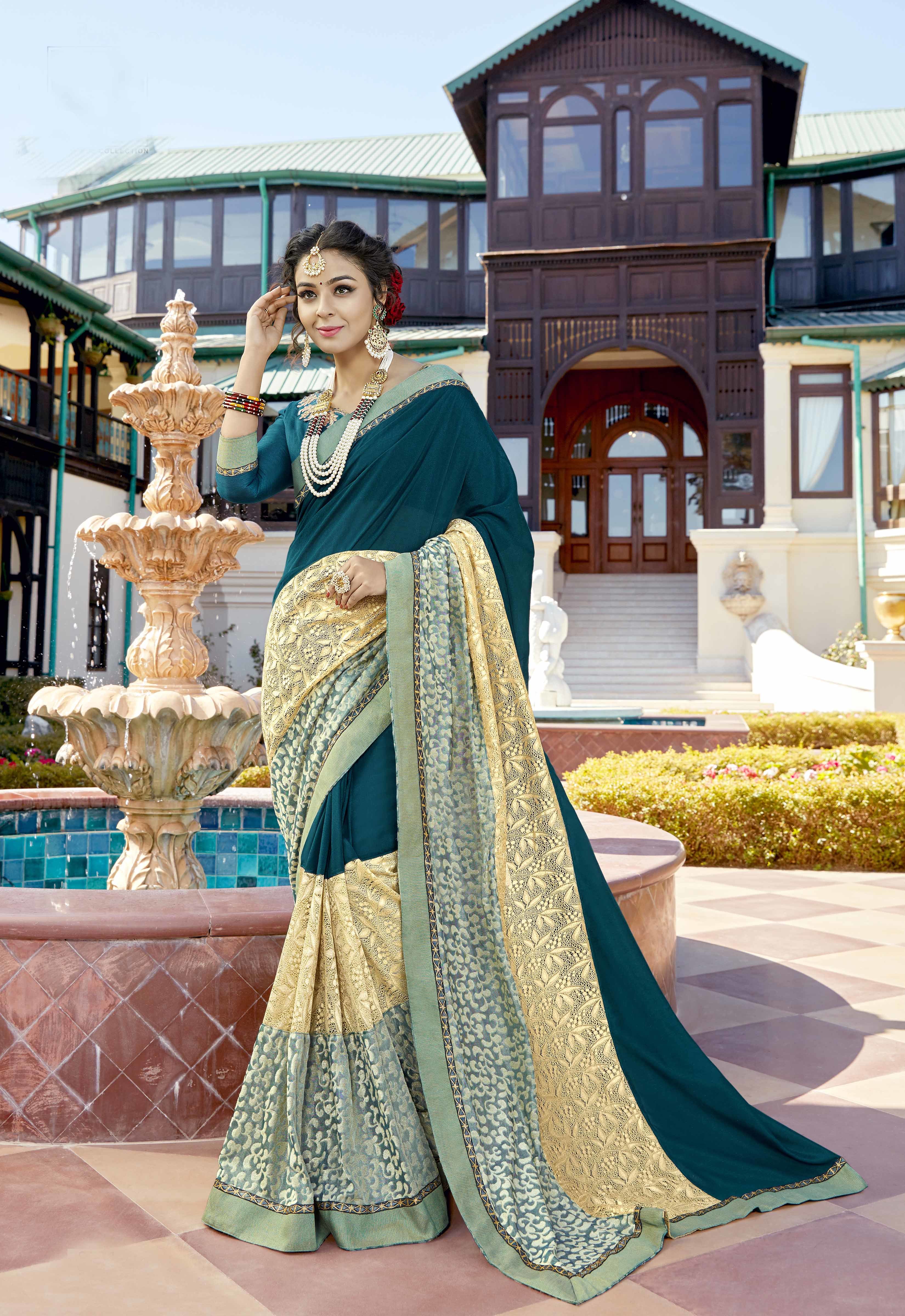 Saree - Sequin Work, Vibrant Color Options For Elegant Occasions