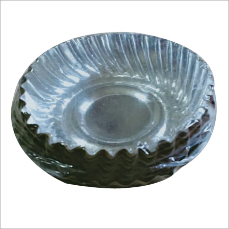 Round Paper Plates - Kraft Silver Laminated 6 Inch, Eco-Friendly, Sturdy Design with 8-12 Micron Silver Coating and Elegant Finish