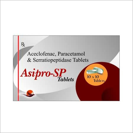 Aceclofenac Paracetamol And Serratiopeptidase Tablet at Best Price in